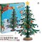 12" Wooden Tabletop Christmas Tree Advent Calendars with Santa, Snowman Miniature Ornaments for Christmas Decor, Xmas Gift